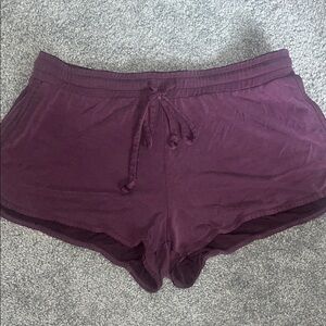 Purple Casual Shorts